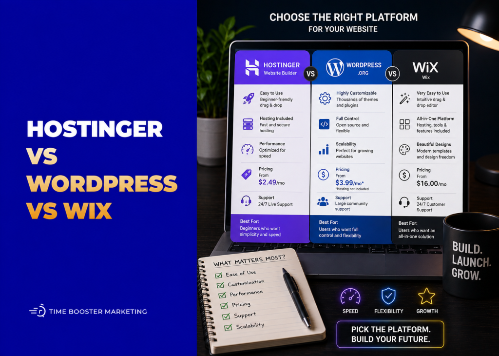 Hostinger vs WordPress.com vs Wix