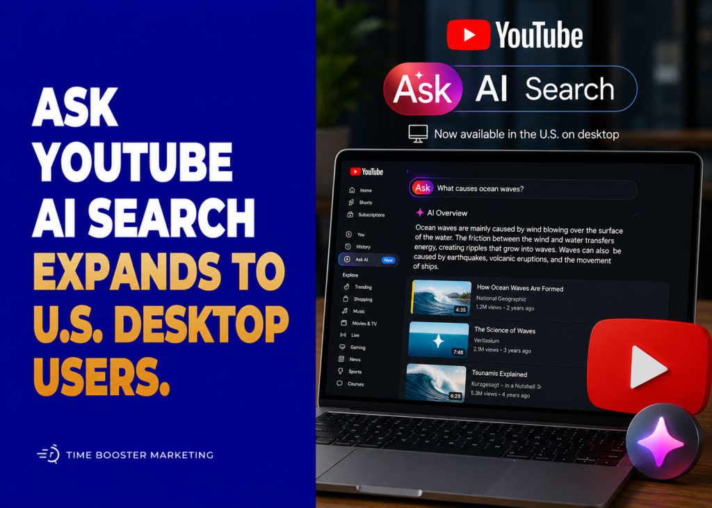 Ask YouTube AI Search Expands to U.S. Desktop Users